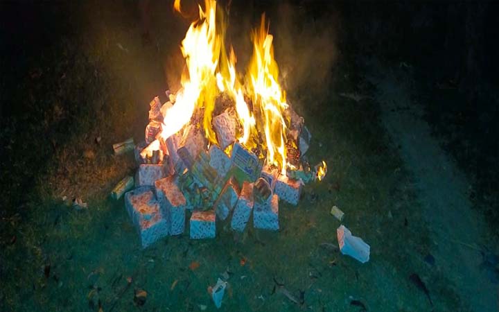 রাজবাড়ীতে নকল ব্যান্ডরোল যুক্ত বিড়ি জব্দ